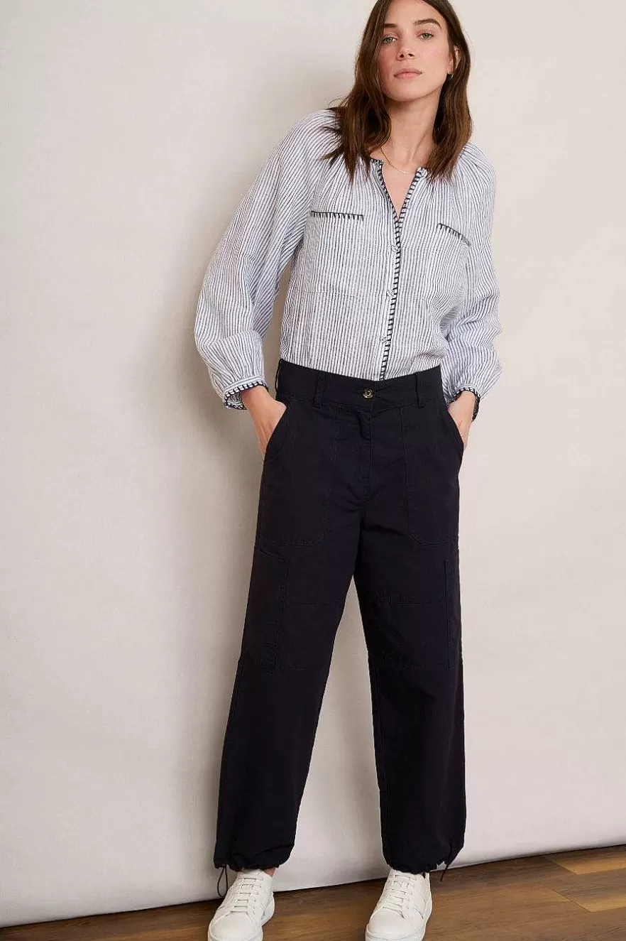 WYSE London Trousers-Clara Cargo Trouser - Midnight