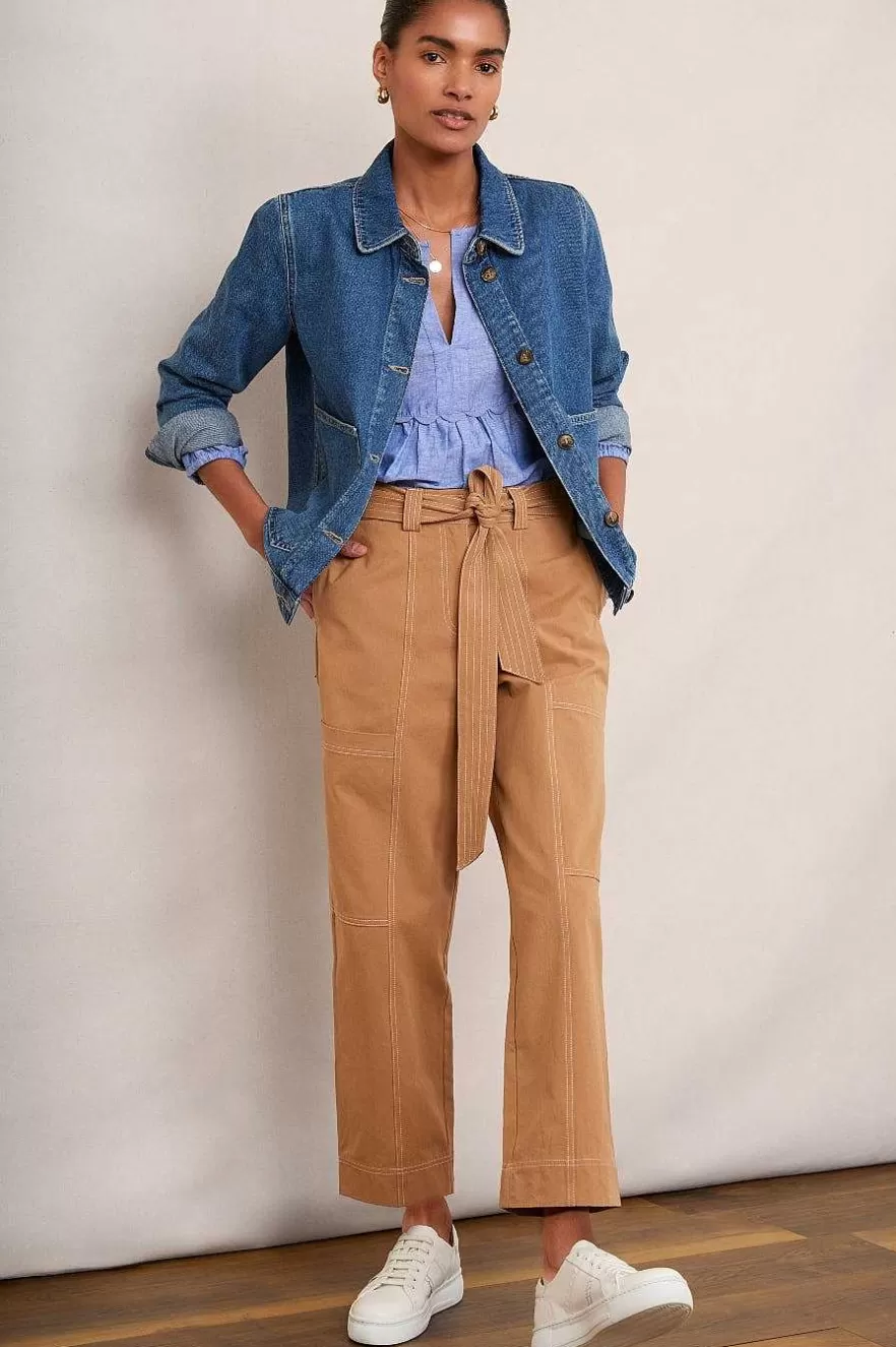 WYSE London Trousers-Dee Cargo Trouser - Tan