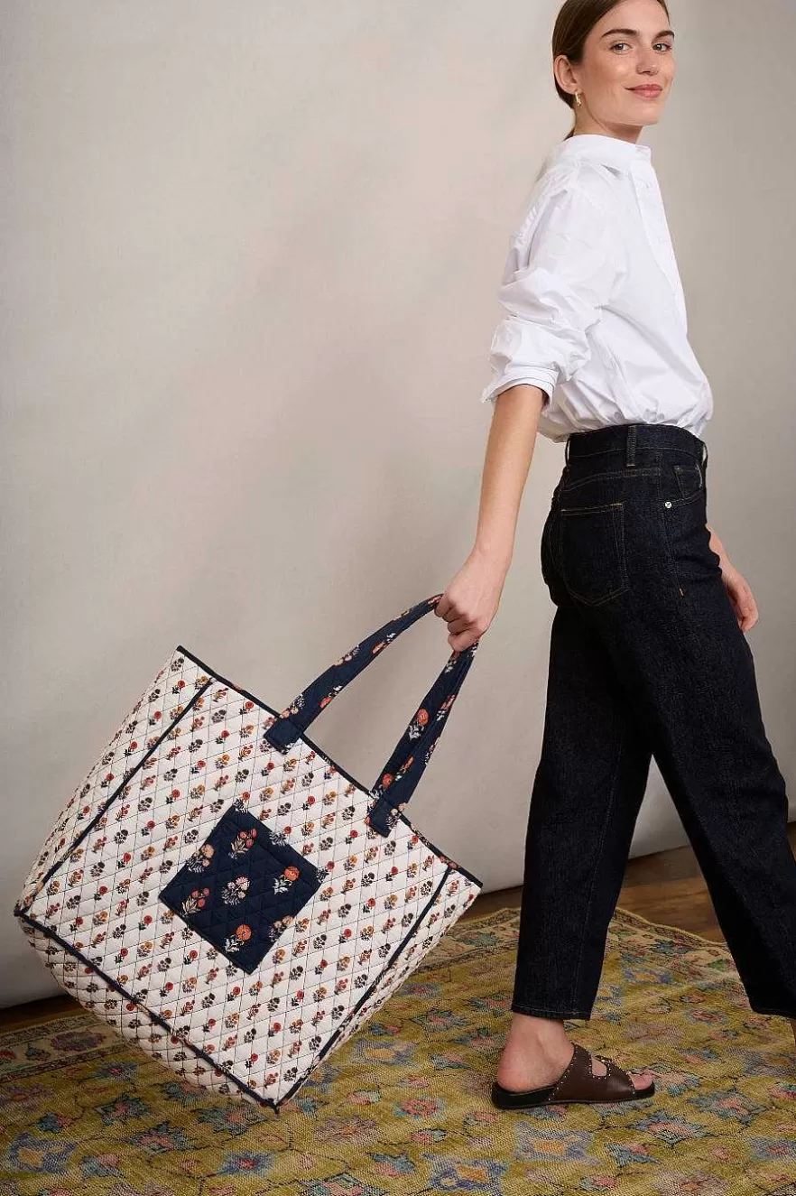 WYSE London Accessories & Shoes-Emma Reversible Quilted Bag - Floral