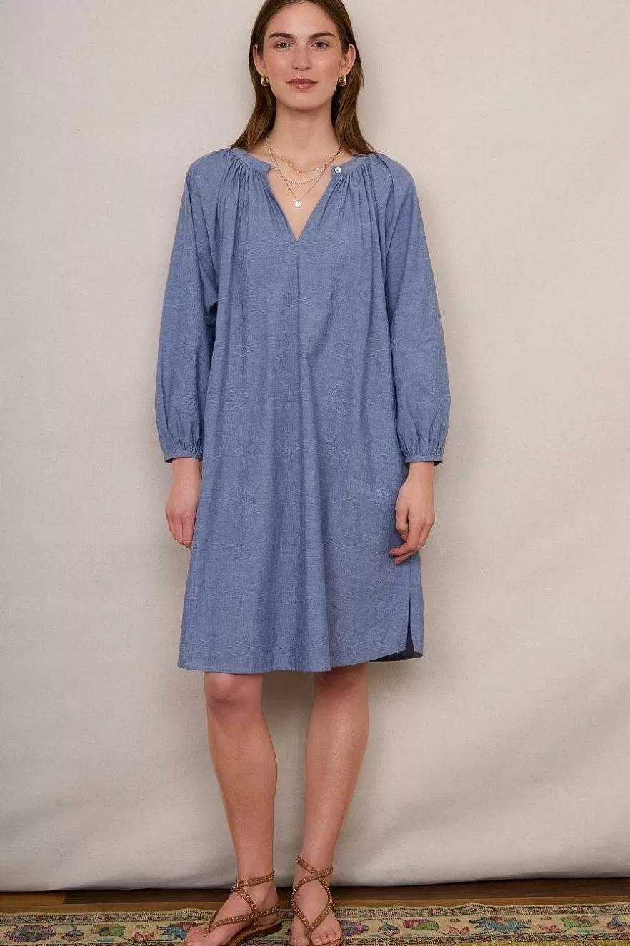 WYSE London Dresses & Jumpsuits-Maurelle Dress - Chambray