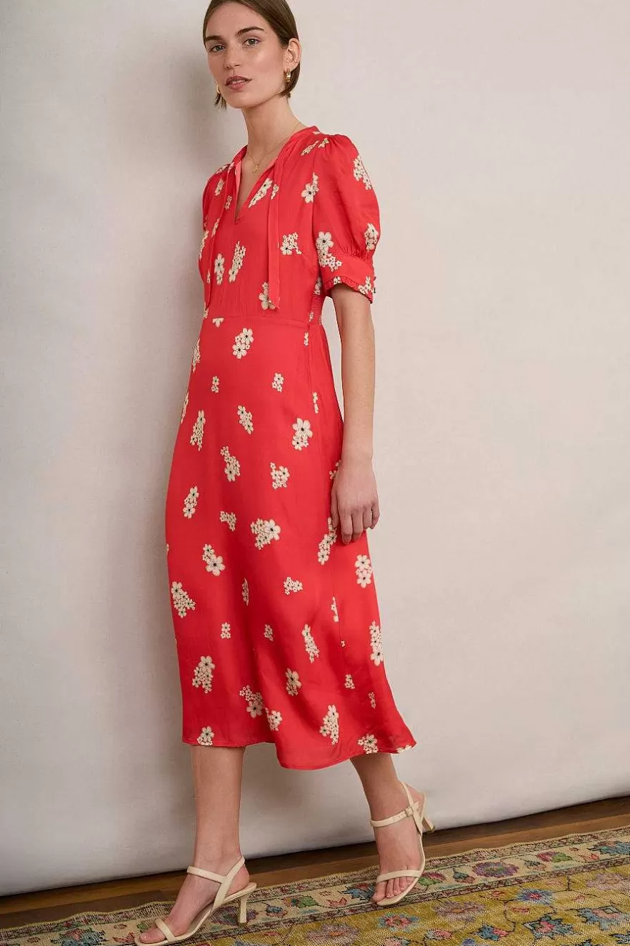 WYSE London Dresses & Jumpsuits-Paulina Floral Dress - Pink Multi