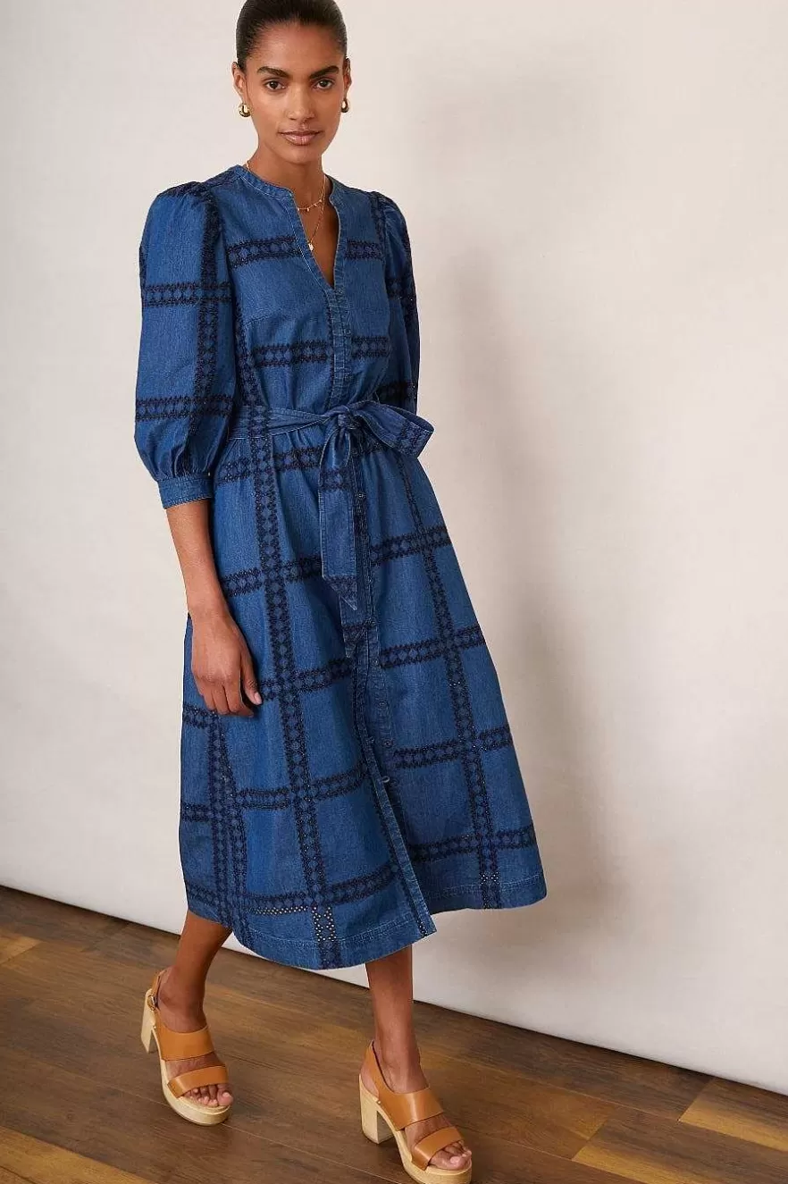 WYSE London Holiday-Verity Dress - Denim