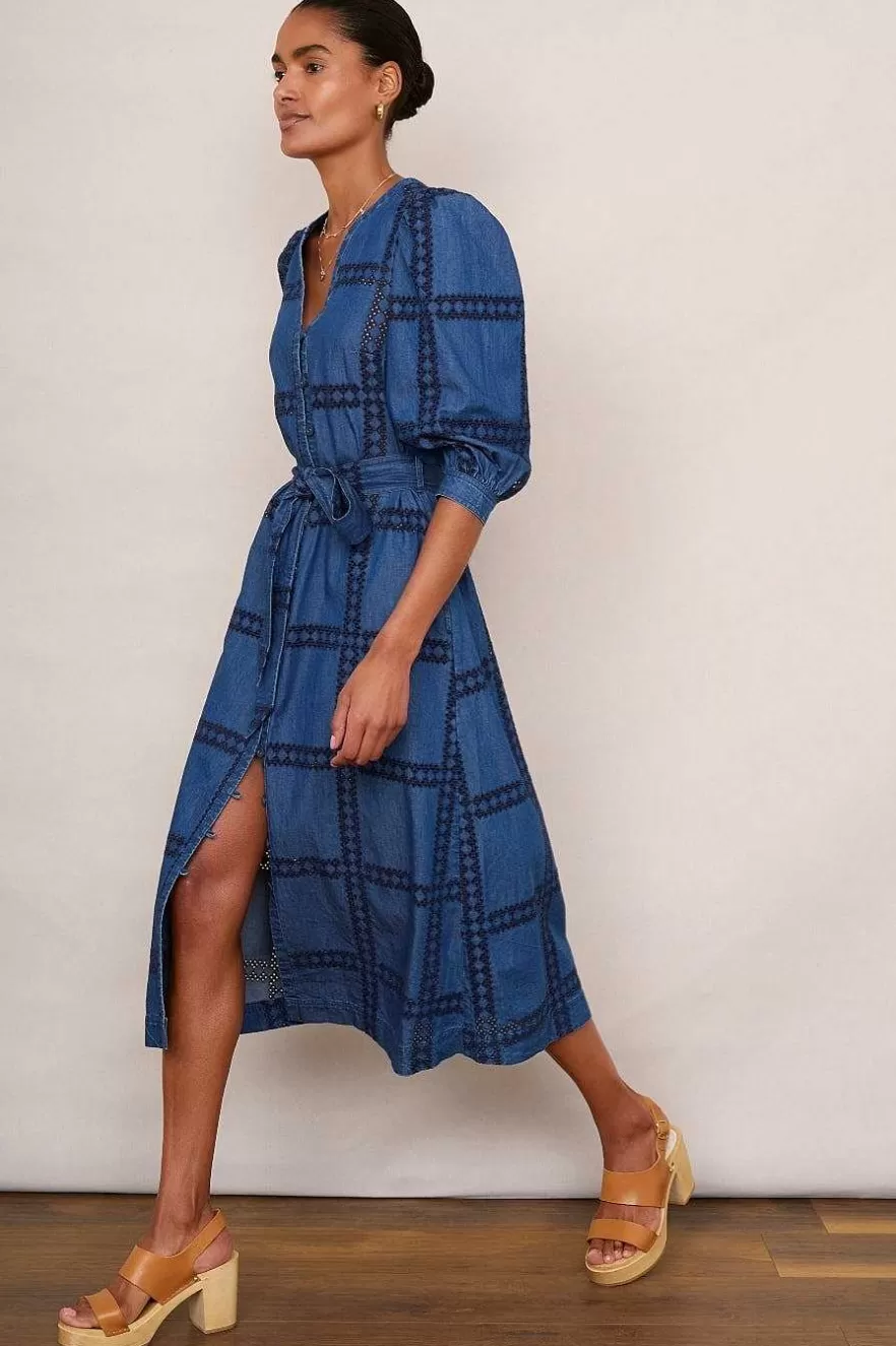 WYSE London Dresses & Jumpsuits-Verity Dress - Denim