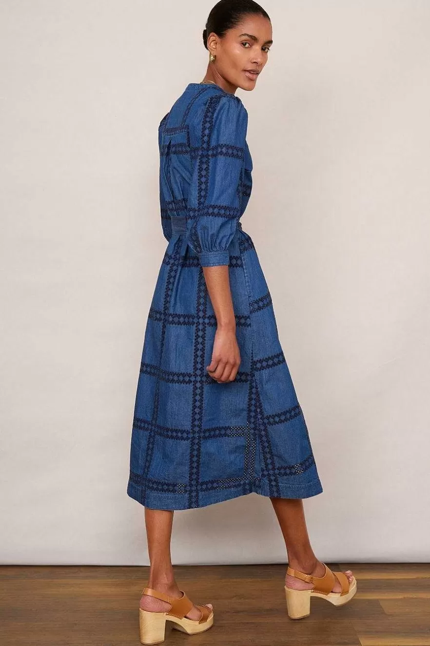 WYSE London Holiday-Verity Dress - Denim